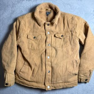 Canyon Creek Trucker Jacket Tan Sherpa Lined Women's XL